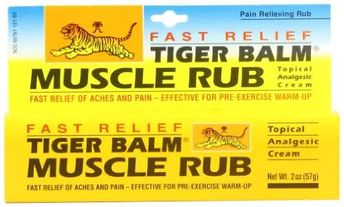 Tiger Muscle Rub Topical Analgesic Cream 2 Ounces (57 g) (Pack of 4) Tiger Balm uk supplements