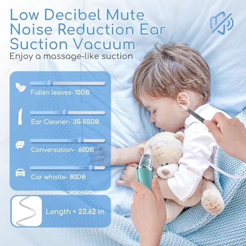 Ear Vacuum Wax Remover, Ear Wax Removal with 8 Pcs Ear Pick, Ear Wax Girug uk supplements