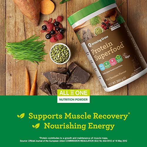 Amazing Grass Protein Superfood, Organic Vegan Protein Powder with Fruit and Vegetables Amazing Grass uk supplements