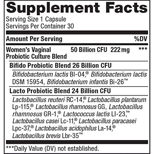 Renew Life Women's Probiotic Capsules, 50 Billion CFU Guaranteed, Supports pH Balance Renew Life uk supplements