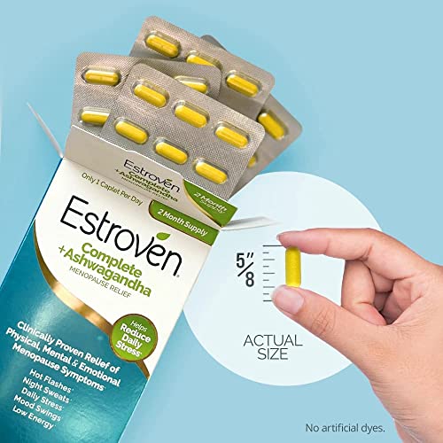 Estroven Complete + Ashwagandha Multi-Symptom Menopause Supplement for Women Estroven uk supplements