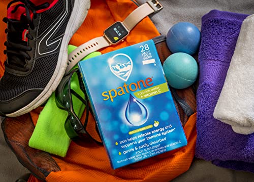 Spatone Natural Liquid Iron Supplement, Apple Flavour With Vitamin C (28 Sachets) Spatone uk supplements