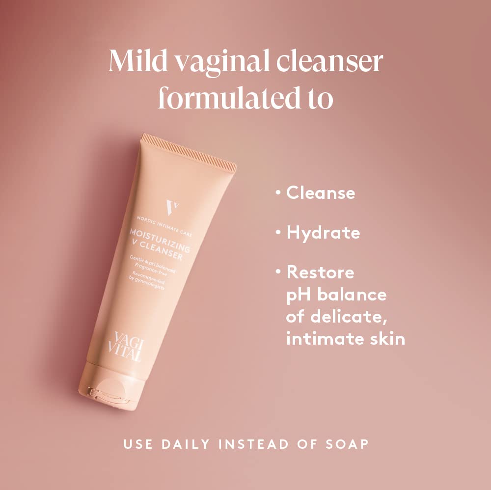 VagiVital V-Cleanser Moisturizing Daily Feminine Wash for Intimate Area, Soap-Free, Fragrance Free VagiVital uk supplements