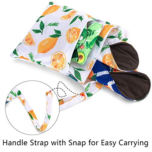 Teamoy 10pcs Cloth Panty Liners, Reusable Sanitary Pads with Wet Bag, Washable Cloth Menstrual Pads Teamoy uk supplements