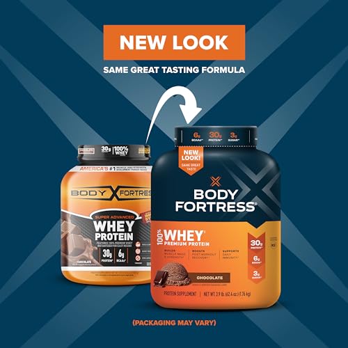 Body Fortress 100% Whey, Premium Protein Powder, Chocolate, 3.9lbs Packaging May Body Fortress uk supplements