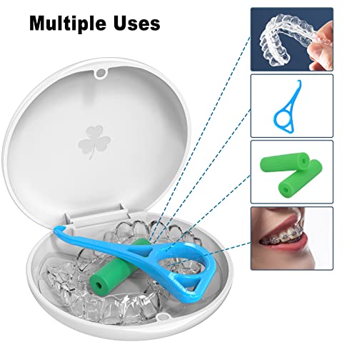 BVN 2 Pcs Retainer Case, Slim Braces Case, Denture Case, Mouth Guard Case, Teeth Aligner Case BVN uk supplements