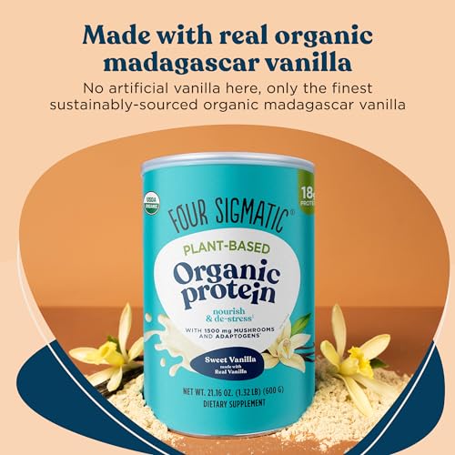 Four Sigmatic Organic Vegan Protein Powder | 18g Plant-Based Protein per Serving Four Sigmatic uk supplements