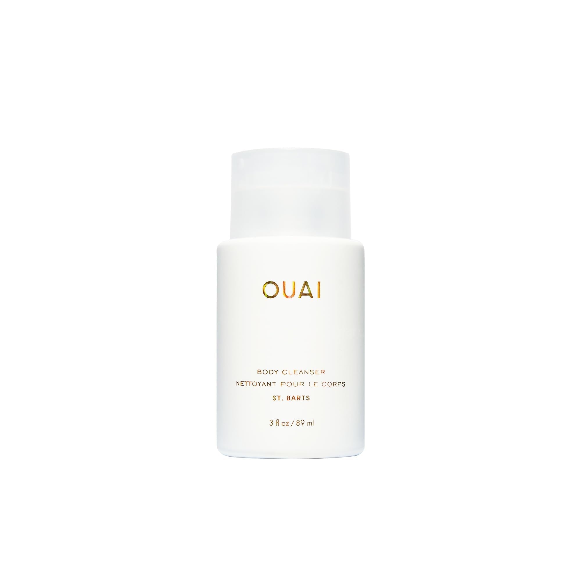 OUAI Body Cleanser, St. Barts Travel Size - Foaming Body Wash with Jojoba Oil & Rosehip Oil to Hydrate, Balance & Soften Skin - Paraben, Phthalate & Sulfate Free Skin Care Products (3 fl oz) OUAI uk supplements