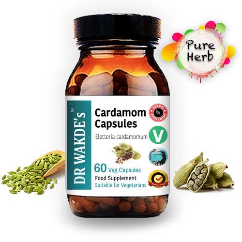DR WAKDE'S Cardamom Capsules (60 Veg Caps, Plant-Based Supplement, Ayurvedic Herb, All Natural, Vegan) DR WAKDE's uk supplements