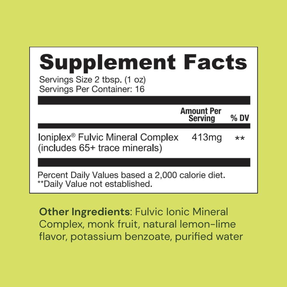 Ameo Life Fulvic Acid & Mineral Complex – Cellular Support, Detox, Collagen Boost – Promotes Skin, Hair, Nail Growth & Energy – Vegan, Gluten-Free, Non-GMO, Made in the USA -16 OZ Ameo Life uk supplements