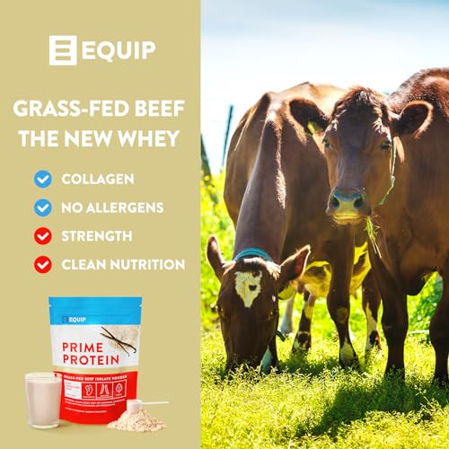 Equip Foods Prime Protein - Grass Fed Beef Protein Powder Isolate - Gluten Free Carnivore Equip uk supplements