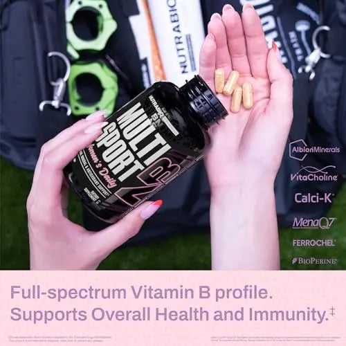 NutraBio Multisport for Women - Womens MultiVitamin - 33 Vitamins, Minerals, Micronutrients - Rich in Antioxidants NutraBio uk supplements