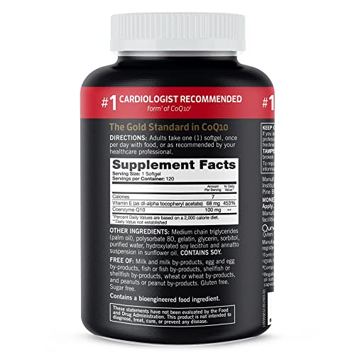 Qunol CoQ10 100mg Softgels, Ultra CoQ10 100mg, 3x Better Absorption, Antioxidant Qunol uk supplements