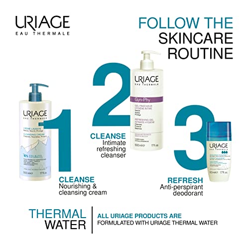 Uriage Gyn Phy Refreshing Intimate Gel | Feminine pH Balancing Wash to Gently Clean, Protect and Soothe Uriage uk supplements