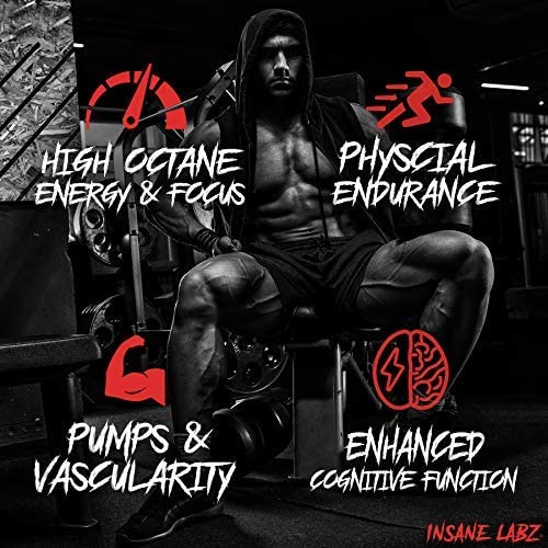Insane Labz Psychotic Black Edition Mid Stimulant Pre Workout Powder, Energy Focus Insane Labz uk supplements