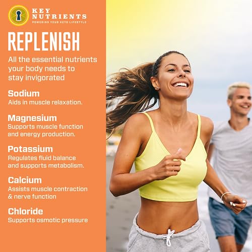 Key Nutrients Electrolytes Powder - Tropical Peach Mango Drink Mix 90 Servings KEY NUTRIENTS uk supplements