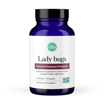 Ora Organic Prebiotics and Probiotics for Women - Lactobacillus for Vaginal and Urinary Tract Health, Contains 16 Billion CFU, 6 Strains - 1 Month Supply, 60 Vegan Probiotic Capsules Ora Organic uk supplements