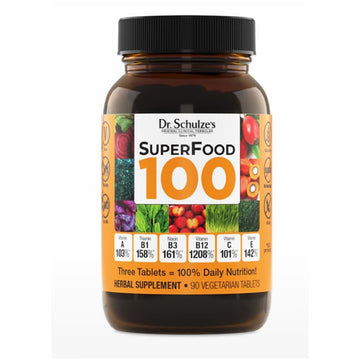 Dr. Schulze's Superfood 100 | Vitamin & Mineral Herbal Concentrate | Dietary Supplement Dr. Schulze's uk supplements