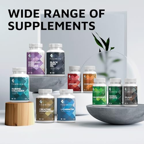Fitimins Marine Collagen Capsules, 2000mg with Hyaluronic Acid & Vitamin C Fitimins uk supplements