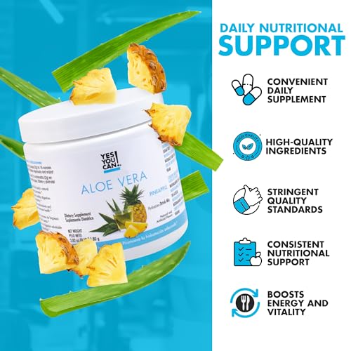 Yes You Can! Organic Aloe Vera Drink Mix - Super Greens Powder - Energy Drink Powder Yes You Can! uk supplements