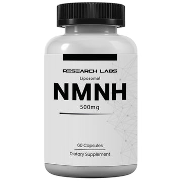 Research Labs Liposomal NMNH (NMN Supplement Alternative) 500mg Per Serving | 60 Capsules (Dihydronicotinamide Mononucleotide) NAD Supplement to Boost NAD+ Levels for Anti Aging Research Labs uk supplements