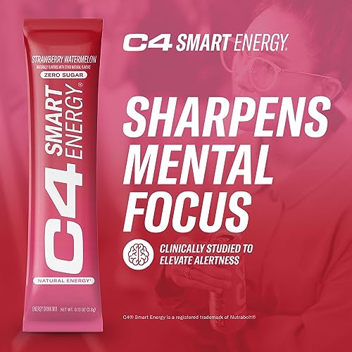 C4 Smart Energy Powder Stick Packs - Sugar Free Performance Fuel & Nootropic Brain Cellucor uk supplements