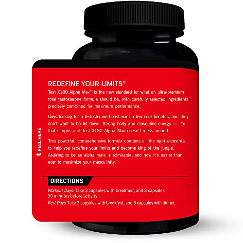 FORCE FACTOR Test X180 Alpha Max, 2-Pack, Total Testosterone and Nitric Oxide Booster Force Factor uk supplements