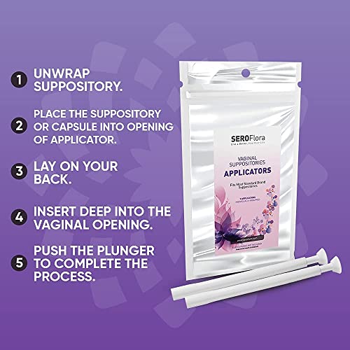 SEROVERA Seroflora Boric Acid Suppositories Applicators for Women, Individually Wrapped Pack of 7 SEROVERA uk supplements