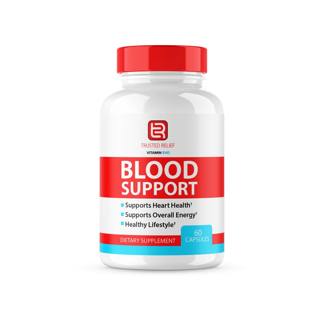 (2 Pack) Trusted Relief Blood Support Capsules, Trusted Relief Advanced Strength Glycogen Reviews Healthy Levels Support Supplement, TrustedRelief Maximum Blood Support Formula Supplement (120 Caps) Vitamin Evo uk supplements
