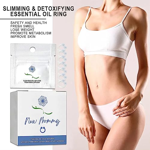 14Pcs Superslim S_limming & Detoxifying Essential Oil Ring, Firming Essential Oil Ring Heath Secret uk supplements