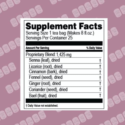 Hyleys Colon Cleanse Tea Blackberry Flavor - 50 Tea Bags (1 Pack) HYLEYS uk supplements