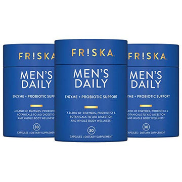 FRISKA Men’s Daily Digestive Enzyme and Probiotics Supplement, Natural Support FR!SKA uk supplements