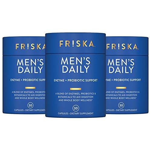 FRISKA Men’s Daily Digestive Enzyme and Probiotics Supplement, Natural Support FR!SKA uk supplements