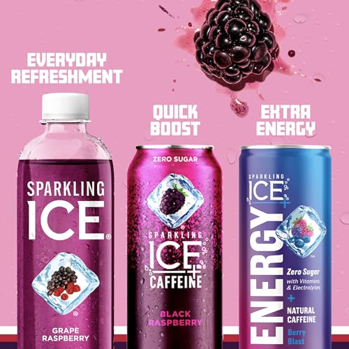 Sparkling Ice, Grape Raspberry Sparkling Water, Zero Sugar Flavored Water, with Vitamins Sparkling ICE uk supplements
