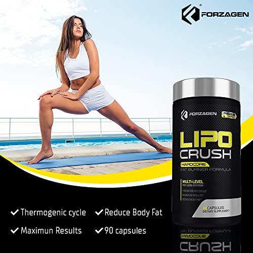 Forzagen Lipocrush Thermogenic Fat Burner for Men and Women, 90 Belly Fat Burner Forzagen uk supplements