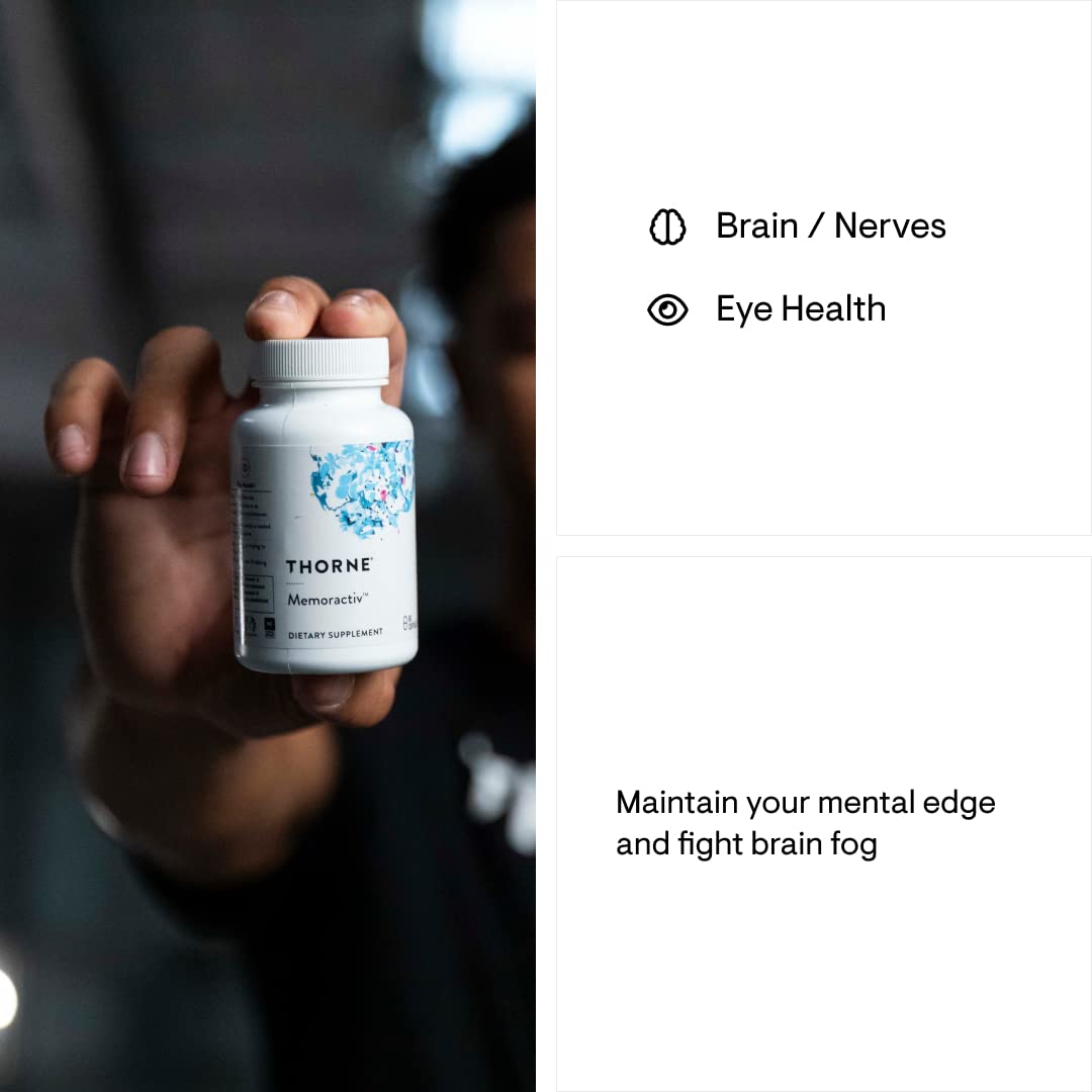 Thorne Memoractiv - Nootropic Brain Supplement for Focus, Creativity, and Concentration Thorne uk supplements