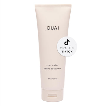 OUAI Curl Cream - Curl Defining Cream with Chia & Linseed Oil - Enhances Definition, Hydration & Shine - Tames Frizz & Protects from Humidity - Silicone-Free Curly Hair Products for Women (8 oz) OUAI uk supplements