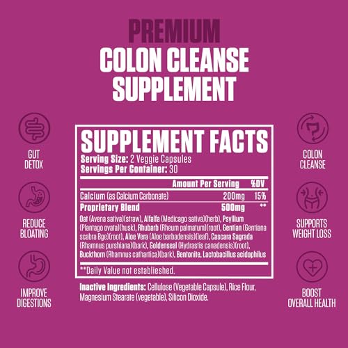 Colon Revive Extra Strength | #1 Rated Colon Cleanse & Detox Supplement | Digestive Support EPN Supplements uk supplements