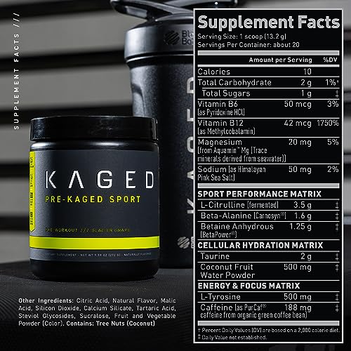 Kaged Pre Sport & Creatine Monohydrate Bundle | Glacier Grape Pre + Unflavored Creatine Kaged uk supplements
