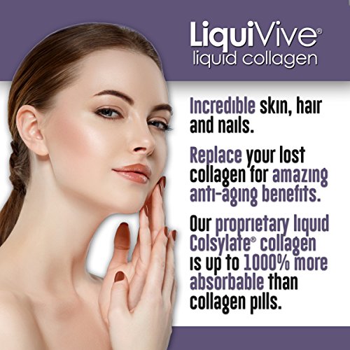 LiquiVive Liquid Collagen Protein Peptides Concentrate | Pure Hydrolyzed Super Multi Collagen Life Miracle uk supplements