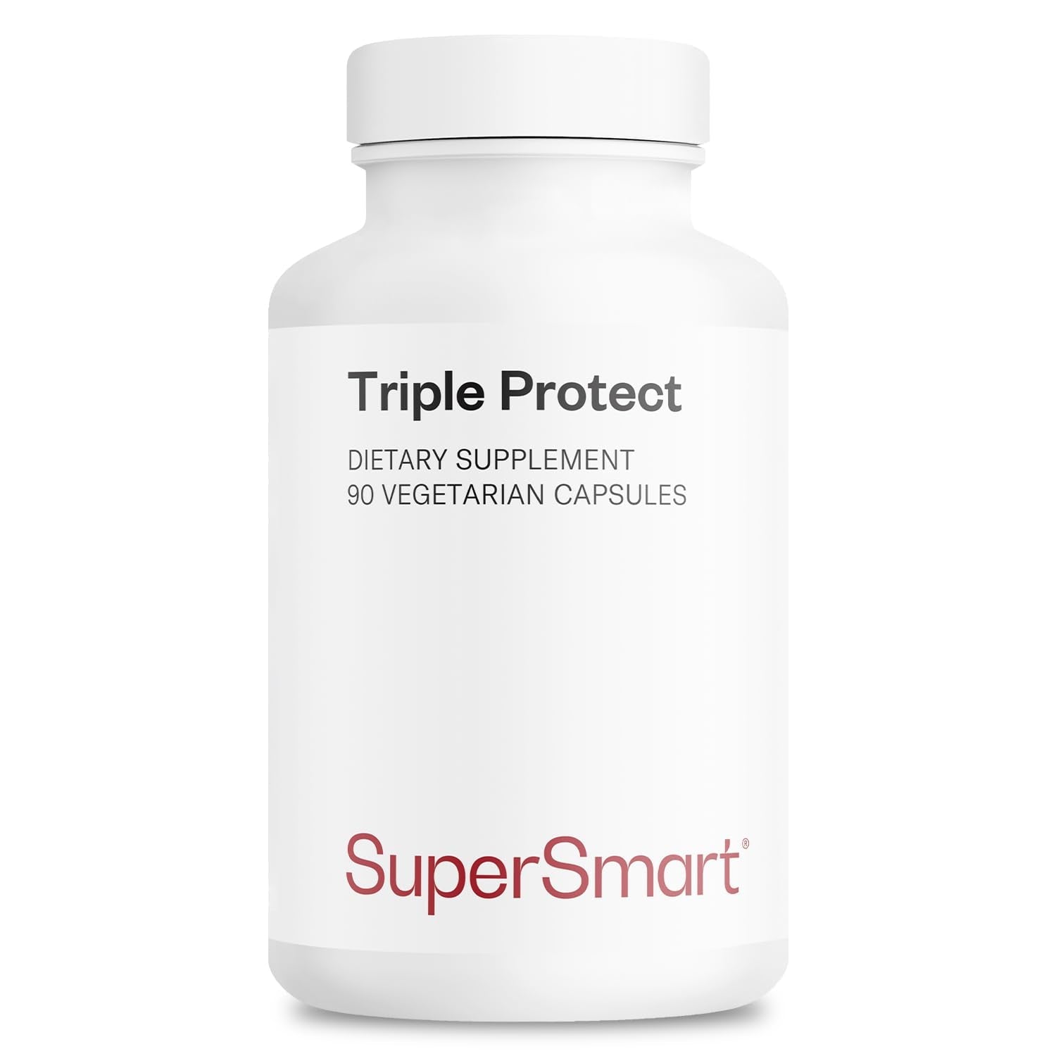Supersmart - Triple Protect Supplement - Combines the Most Widely-Studied Natural Compounds - May Support Healthy Heart | Non-GMO & Gluten Free - 90 Vegetarian Capsules Supersmart uk supplements