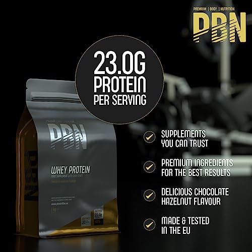 PBN - Premium Body Nutrition Whey Protein1kg Chocolate Hazelnut, New Improved Flavour Premium Body Nutrition uk supplements