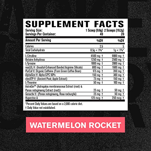Jacked Factory Nitrosurge Max Nootropic Pre Workout Powder - Premium Pre Workout Jacked Factory uk supplements