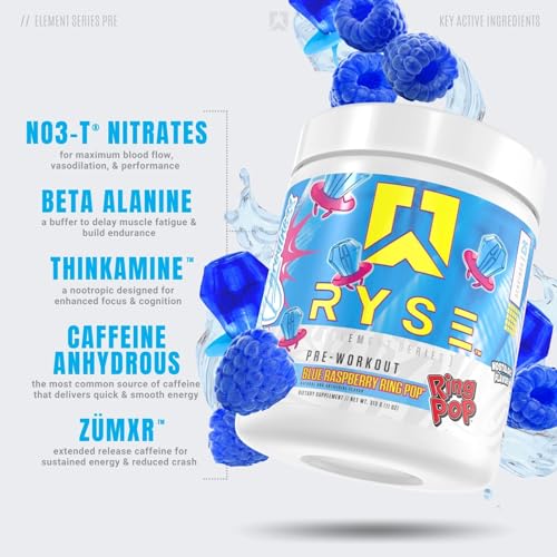 Ryse Element Series Pre-Workout | Everyday Pre-Workout | Beta Alanine, NO3-T Nitrates RYSE Up Supplements uk supplements