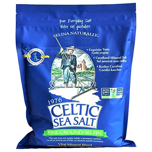 Fine Ground Classic Celtic Sea Salt – (1) 5 Pound Bag of Nutritious, Great for Cooking Celtic Sea Salt uk supplements