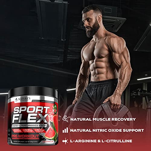 Pre Workout Powder with Beta Alanine, L-Citrulline & L-Arginine | PreWorkout Energy Powder Nature's Nutrition uk supplements