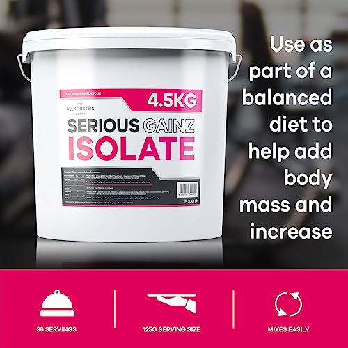 The Bulk Protein Company, Serious Gainz Isolate – 4.5kg – Whey Protein Powder The Bulk Protein Company uk supplements