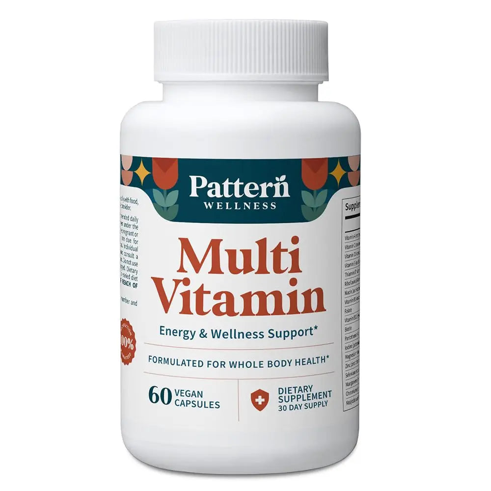 Pattern Wellness Multivitamin for Men & Women – Vitamin A, B, C, D, E – Supports Energy & Wellness – Whole Body Health Pattern Wellness uk supplements