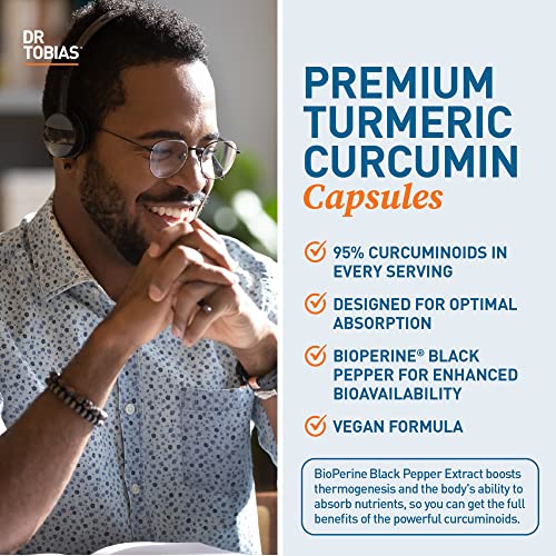 Dr. Tobias Turmeric Curcumin Supplement with BioPerine & Black Pepper, Extra Strength Dr. Tobias uk supplements