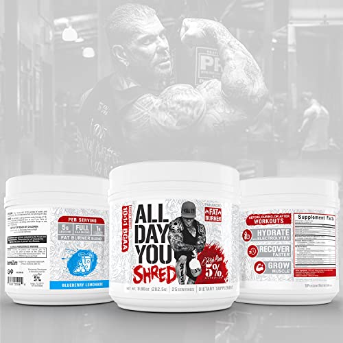 5% Nutrition Rich Piana AllDayYou Shred BCAA Powder | Amino Acid Supplement 5% Nutrition uk supplements